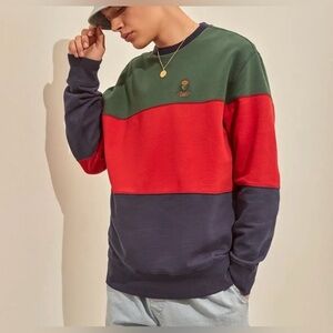 Chaps Ralph Lauren Unisex Vintage Colorblock Crewneck Sweatshirt
